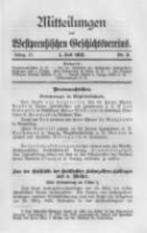 Mitteilungen des Westpreussischen Geschichtsvereins. 1912 Jahrg.11 nr3