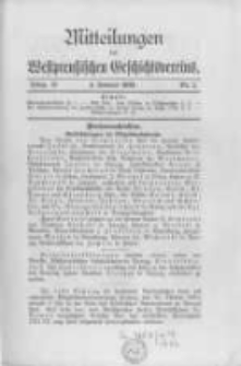 Mitteilungen des Westpreussischen Geschichtsvereins. 1913 Jahrg.12 nr1