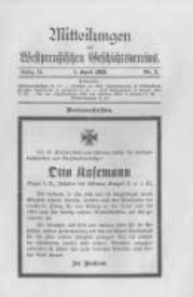 Mitteilungen des Westpreussischen Geschichtsvereins. 1916 Jahrg.15 nr2