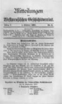 Mitteilungen des Westpreussischen Geschichtsvereins. 1907 Jahrg.6 nr4