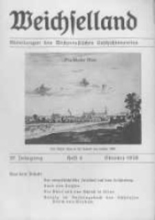 Weichselland. Mitteilungen des Westpreussischen Geschichtsvereins. 1938 Jahrg.37 heft 4