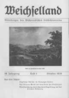 Weichselland. Mitteilungen des Westpreussischen Geschichtsvereins. 1939 Jahrg.38 heft 4