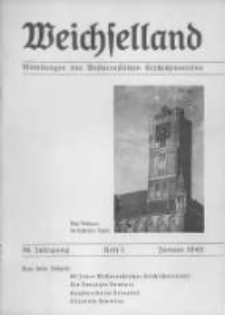 Weichselland. Mitteilungen des Westpreussischen Geschichtsvereins. 1940 Jahrg.39 heft 1