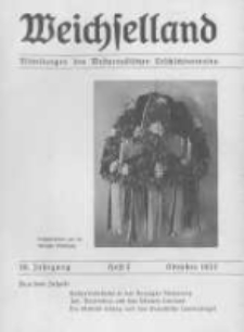 Weichselland. Mitteilungen des Westpreussischen Geschichtsvereins. 1937 Jahrg.36 heft 3