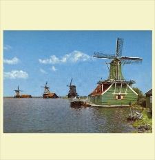 Pocztówki, Wiatraki w Holandii ; Postcards – windmills in the Netherlands