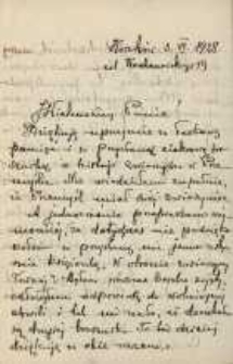 List B. Dyakowskiego do J&oacute;zefa Władysława Kobylańskiego