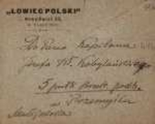 List Stanisława Lilpopa do Józefa Władysława Kobylańskiego