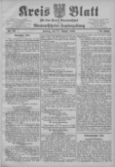 Kreis Blatt f&uuml;r den Kreis Neutomischeler zugleich Hopfenzeitung 1905.08.18 Jg.24 Nr66
