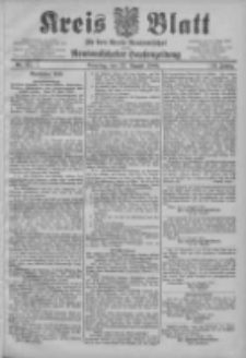 Kreis Blatt für den Kreis Neutomischeler zugleich Hopfenzeitung 1905.08.22 Jg.24 Nr67