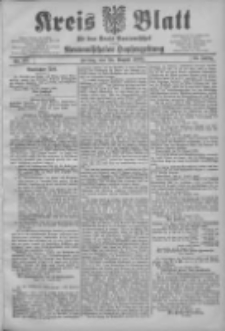 Kreis Blatt f&uuml;r den Kreis Neutomischeler zugleich Hopfenzeitung 1905.08.25 Jg.24 Nr68