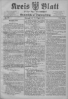 Kreis Blatt f&uuml;r den Kreis Neutomischeler zugleich Hopfenzeitung 1905.08.29 Jg.24 Nr69