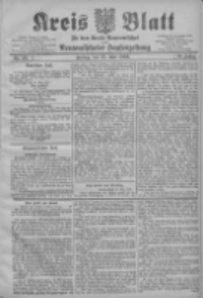 Kreis Blatt f&uuml;r den Kreis Neutomischeler zugleich Hopfenzeitung 1906.05.25 Jg.25 Nr42