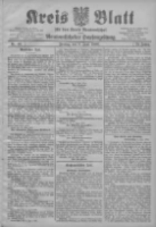 Kreis Blatt f&uuml;r den Kreis Neutomischeler zugleich Hopfenzeitung 1906.06.08 Jg.25 Nr46