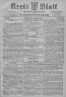 Kreis Blatt f&uuml;r den Kreis Neutomischeler zugleich Hopfenzeitung 1906.08.03 Jg.25 Nr62