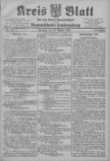Kreis Blatt f&uuml;r den Kreis Neutomischeler zugleich Hopfenzeitung 1906.08.14 Jg.25 Nr65