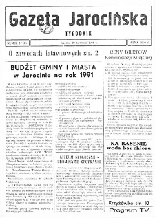 Gazeta Jarocińska 1991.04.12 Nr27(II)