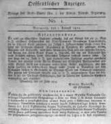 Oeffentlicher Anzeiger. 1815.08.01 No.1