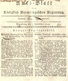 Amts-Blatt der K&ouml;niglich Brombergischen Regierung. 1815.12.01 No.18