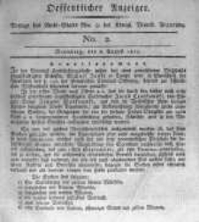 Oeffentlicher Anzeiger. 1815.08.08 No.2