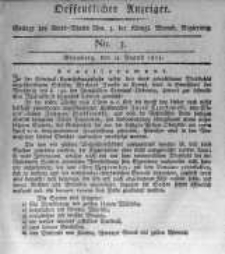 Oeffentlicher Anzeiger. 1815.08.15 No.3