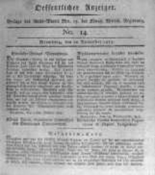 Oeffentlicher Anzeiger. 1815.11.10 No.14