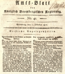 Amts-Blatt der Königlich Brombergischen Regierung. 1816.10.11 No.41