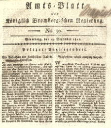 Amts-Blatt der Königlich Brombergischen Regierung. 1816.12.13 No.50
