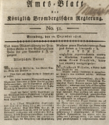 Amts-Blatt der K&ouml;niglich Brombergischen Regierung. 1816.12.20 No.51