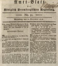 Amts-Blatt der Königlich Brombergischen Regierung. 1816.12.20 No.51