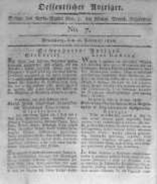Oeffentlicher Anzeiger. 1816.02.16 No.7