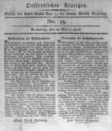 Oeffentlicher Anzeiger. 1816.03.29 No.13