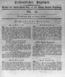 Oeffentlicher Anzeiger. 1816.04.19 No.16