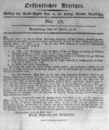 Oeffentlicher Anzeiger. 1816.04.26 No.17