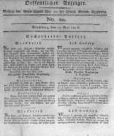 Oeffentlicher Anzeiger. 1816.05.17 No.20