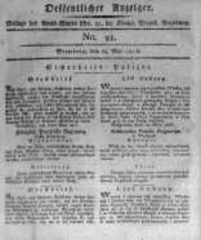 Oeffentlicher Anzeiger. 1816.05.24 No.21