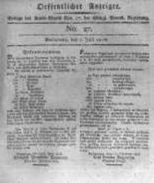 Oeffentlicher Anzeiger. 1816.07.05 No.27