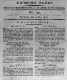Oeffentlicher Anzeiger. 1816.07.19 No.29
