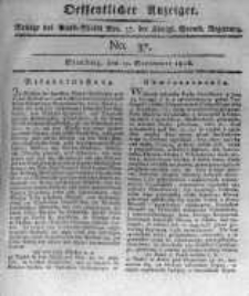Oeffentlicher Anzeiger. 1816.09.13 No.37
