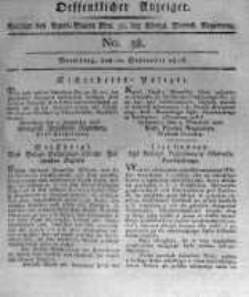 Oeffentlicher Anzeiger. 1816.09.20 No.38