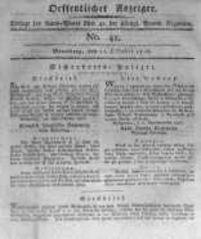 Oeffentlicher Anzeiger. 1816.10.11 No.41