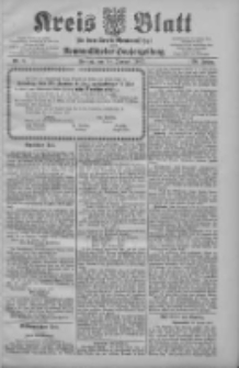 Kreis Blatt f&uuml;r den Kreis Neutomischeler zugleich Hopfenzeitung 1907.01.18 Jg.26 Nr6