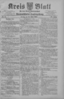 Kreis Blatt f&uuml;r den Kreis Neutomischeler zugleich Hopfenzeitung 1907.03.22 Jg.26 Nr24