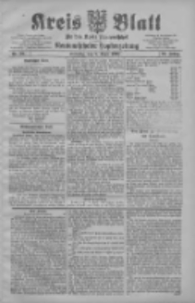 Kreis Blatt f&uuml;r den Kreis Neutomischeler zugleich Hopfenzeitung 1907.04.04 Jg.26 Nr29