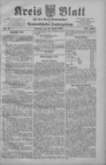 Kreis Blatt f&uuml;r den Kreis Neutomischeler zugleich Hopfenzeitung 1907.04.30 Jg.26 Nr35
