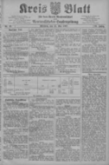 Kreis Blatt f&uuml;r den Kreis Neutomischeler zugleich Hopfenzeitung 1907.05.22 Jg.26 Nr41