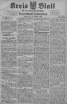 Kreis Blatt f&uuml;r den Kreis Neutomischeler zugleich Hopfenzeitung 1907.10.18 Jg.26 Nr84