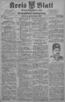 Kreis Blatt f&uuml;r den Kreis Neutomischeler zugleich Hopfenzeitung 1907.12.28 Jg.26 Nr104