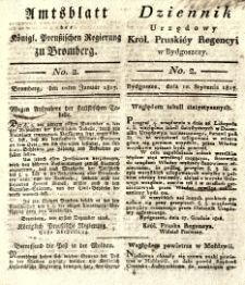 Amtsblatt der K&ouml;niglichen Preussischen Regierung zu Bromberg. 1817.01.10 No.2