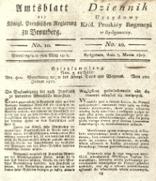 Amtsblatt der Königlichen Preussischen Regierung zu Bromberg. 1817.03.07 No.10