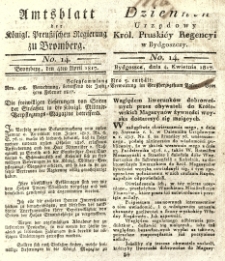 Amtsblatt der Königlichen Preussischen Regierung zu Bromberg. 1817.04.04 No.14